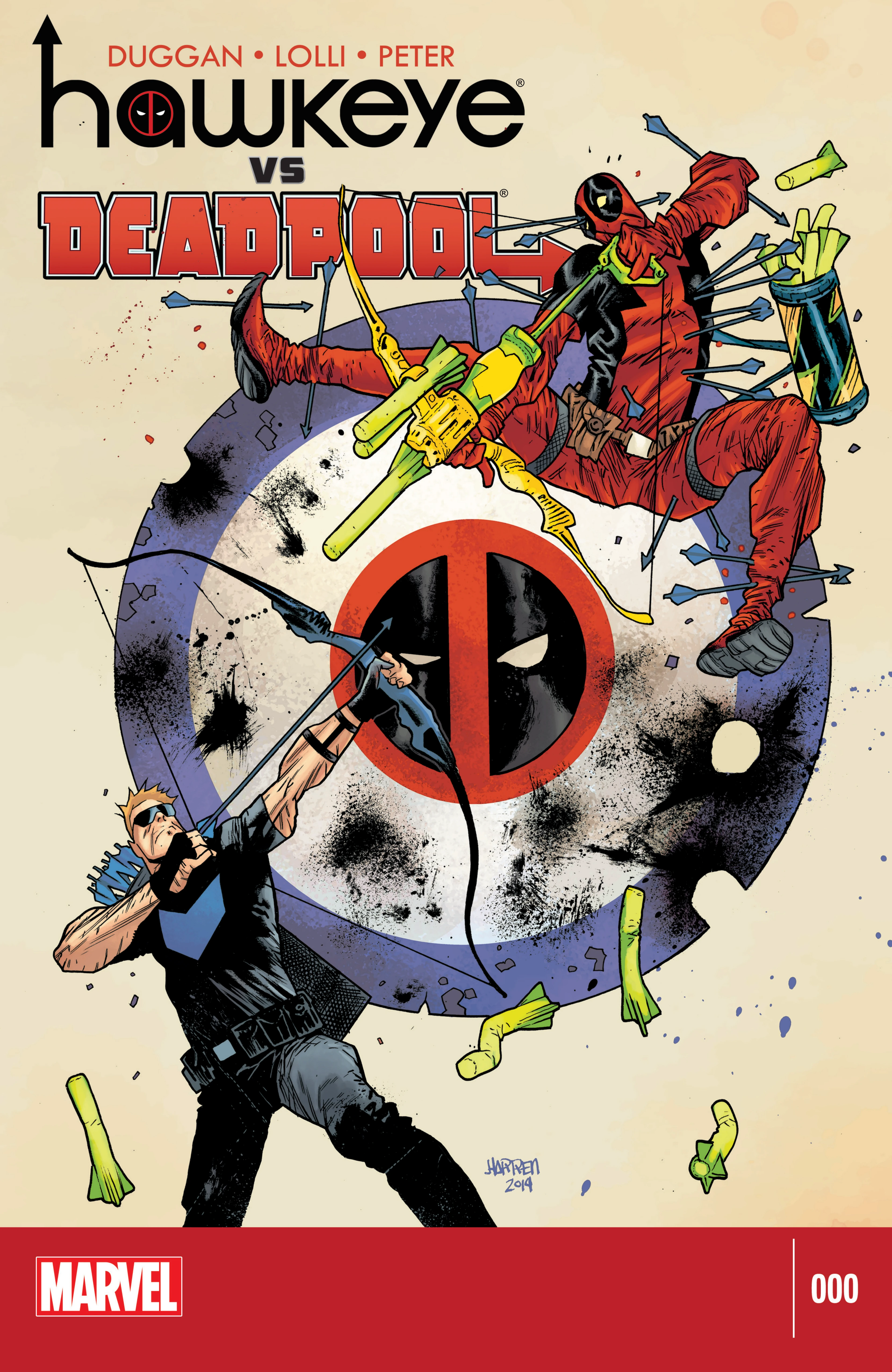 Hawkeye vs. Deadpool (Marvel, 2014 — Cover A) cover
